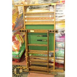 LOT OF 2 VINTAGE POOL CUE HOLDERS/ SCOREBOARDS