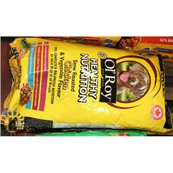 TWO 20KG BAGS OF OL'ROY CHICKEN AND VEG DOG FOOD
