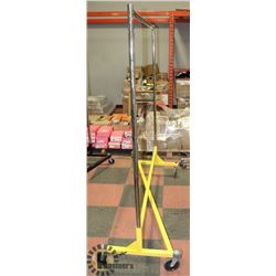 CLOTHING RACK ON WHEELS