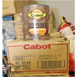 3 CASES WITH 4 GALLONS OF TIMBER JACK AUTUMN LEAF