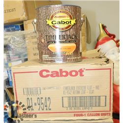 3 CASES WITH 4 GALLONS OF TIMBER JACK AUTUMN LEAF