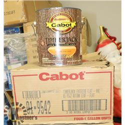 3 CASES WITH 4 GALLONS OF TIMBER JACK AUTUMN LEAF