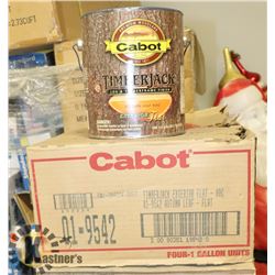 3 CASES WITH 4 GALLONS OF TIMBER JACK AUTUMN LEAF