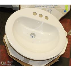 DROP-IN LAVATORY SINK 20 X 17 WHITE