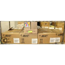 LOT WITH 8 CASES OF BIC WINDOW MARKERS