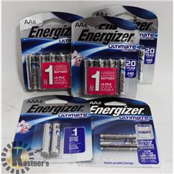 BAG OF ENERGIZER AA AND AAA BATTERIES