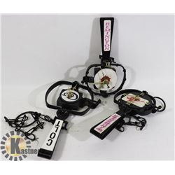 LOT OF 3 NOVELTY BEAR TRAP CLOCKS