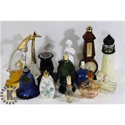 LARGE FLAT OF ESTATE PARFUM BOTTLES