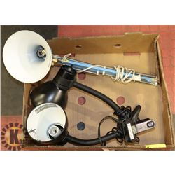 LOT OF 3 DESK LAMPS