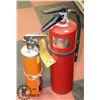 Image 1 : LOT OF 2 FIRE EXTINGUISHERS (NOT CHARGED)