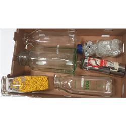 FLAT OF COLLECTIBLE JARS