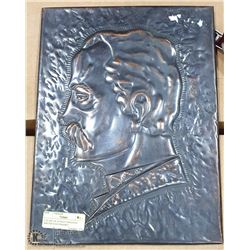 VTG METAL ETCHED UKRAINIAN WRITER IVAN FRANKO