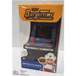 NEW MY ARCADE BURGER TIME MICRO GAME CABINET