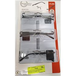 DESIGN OPTICS FOSTER GRANT READING GLASSES +1.25