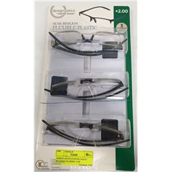 DESIGN OPTICS FOSTER GRANT READING GLASSES +2.00