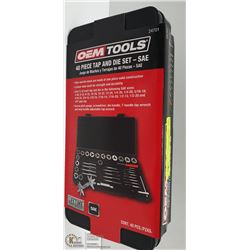 NEW OEMTOOLS 40 PC TAP & DIE SET - SAE