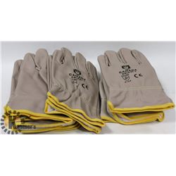 LOT OF 5 PAIRS CANADA GRIZZLY LEATHER GLOVES