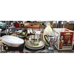 LARGE LOT OF KITCHEN ITEMS SOME NEW