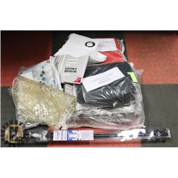 LARGE LOT OF CURTAINS AND RODS