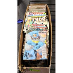 FULL LONG BOX OF COMICS MARVEL DC MISC