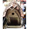 Image 1 : LARGE 15" HIGH RUSTIC STYLE BIRDHOUSE/FEEDER