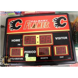 CALGARY FLAMES SCOREBOARD CLOCK