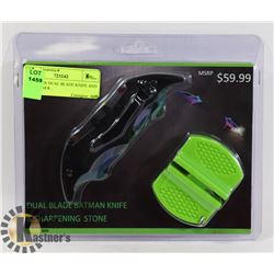 1 BATMAN DUAL BLADE KNIFE AND SHARPENER...