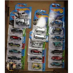 FLAT OF 20 HOTWHEELS COLLECTOR CARS