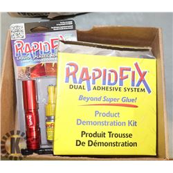 BOX WITH RAPID FIX DUAL ADHESIVE SYSTEM -