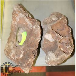 2 GENUINE PIECES OF LAVA ROCK