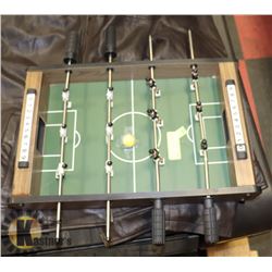 TABLE TOP FOOSEBALL TABLE AND SOFTBALL