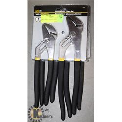 TWO  2PIECE GROOVE JOINT PLIER SET