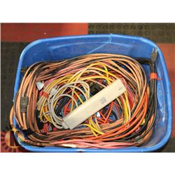 10 EXTENSION CORDS & POWER BAR