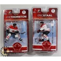 2PK TEAM CANADA THORTON & STAAL HOCKEY FIGURINES
