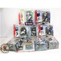LOT OF 8  ASSORTED MCFARLANE FIGURES NFL