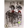 Image 1 : PAIR OF LIGHTUP REINDEER ORNAMENTS