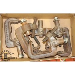 FLAT OF HEAVY DUTY CLAMPS