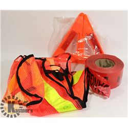 SAFETY LOT: INCLUDES DANFER TAPE, VEST AND