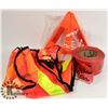Image 1 : SAFETY LOT: INCLUDES DANFER TAPE, VEST AND