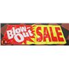 Image 1 : HUGE PLASTIC "BLOW OUT SALE" SIGN 3 FEET X 8 FEE