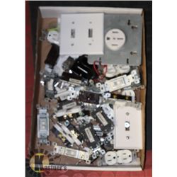 FLAT OF ELECTRICAL SWITCHES AND PLATES