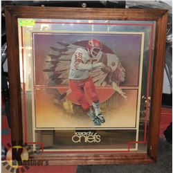 VINTAGE KANSAS CITY CHIEFS FOOTBALL MIRRORED PIC