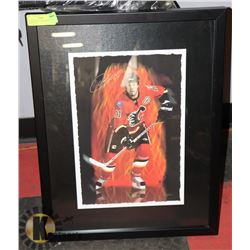AUTOGRAPHED CALGARY FLAMES #11 PICTURE