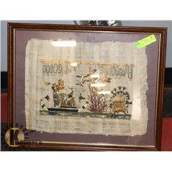 EGYPTIAN HAND PAINTED /FRAMED ART WORK
