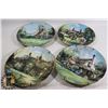 Image 1 : ENGLISH COUNTRY COTTAGES PLATES (4) BY MARTY BELL