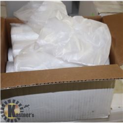 CASE OF 200 43" X 48" CLEAR FOOD GRADE GARBAGE BAG