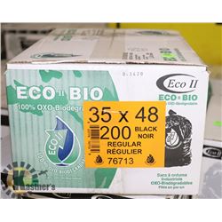 CASE OF 200 - 35 X 48 REGULAR GARBAGE BAGS