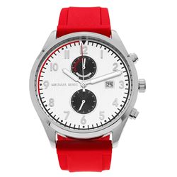 NEW MICHAEL KORS CHRONO WHITE DIAL 43MM MSRP $349