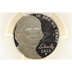 2013-S JEFFERSON NICKEL PCGS PR70 DCAM