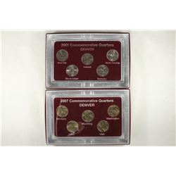 2 SETS OF COMMEMORATIVE STATE QUARTERS 2001-D